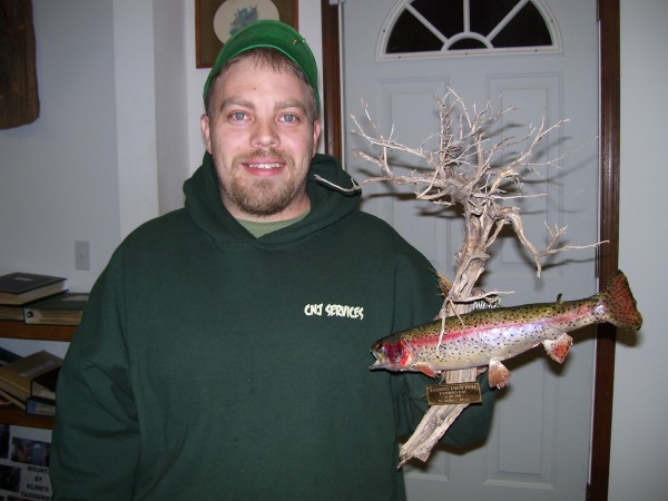 Rainbow Trout Mounted by Kline's Taxidermy