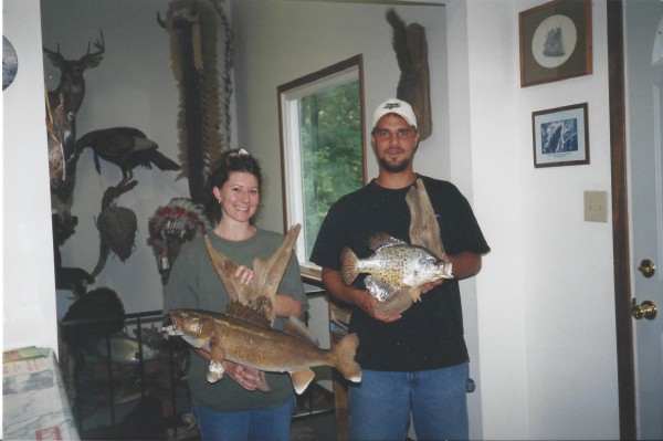 Black Crappie & Walleye Mounts by Kline's Taxidermy, Smithsburg, MD